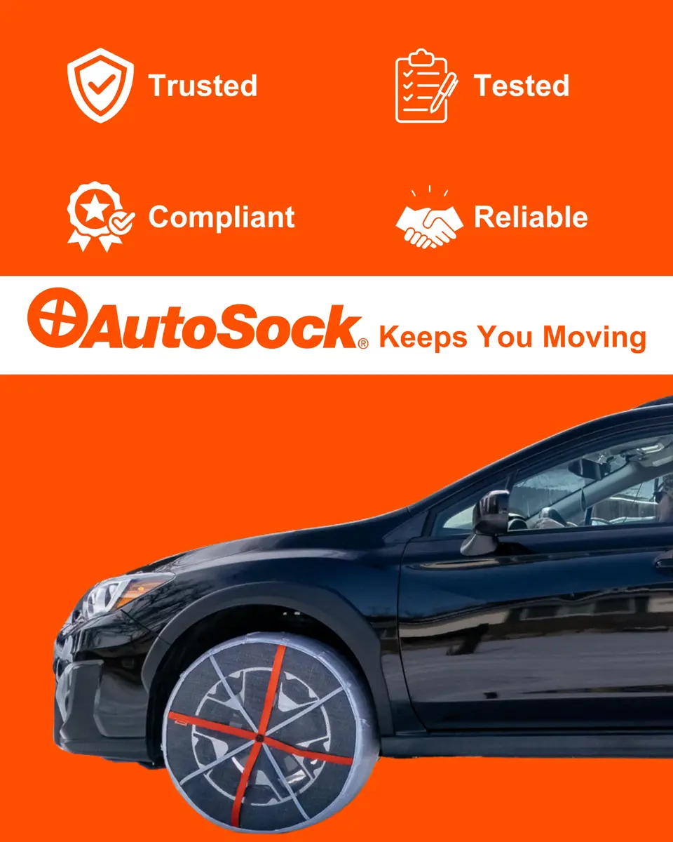 AutoSock HP645 Snow Socks for Passenger Vehicles | Winter Tire Traction Device, Pack of 2 - view 6