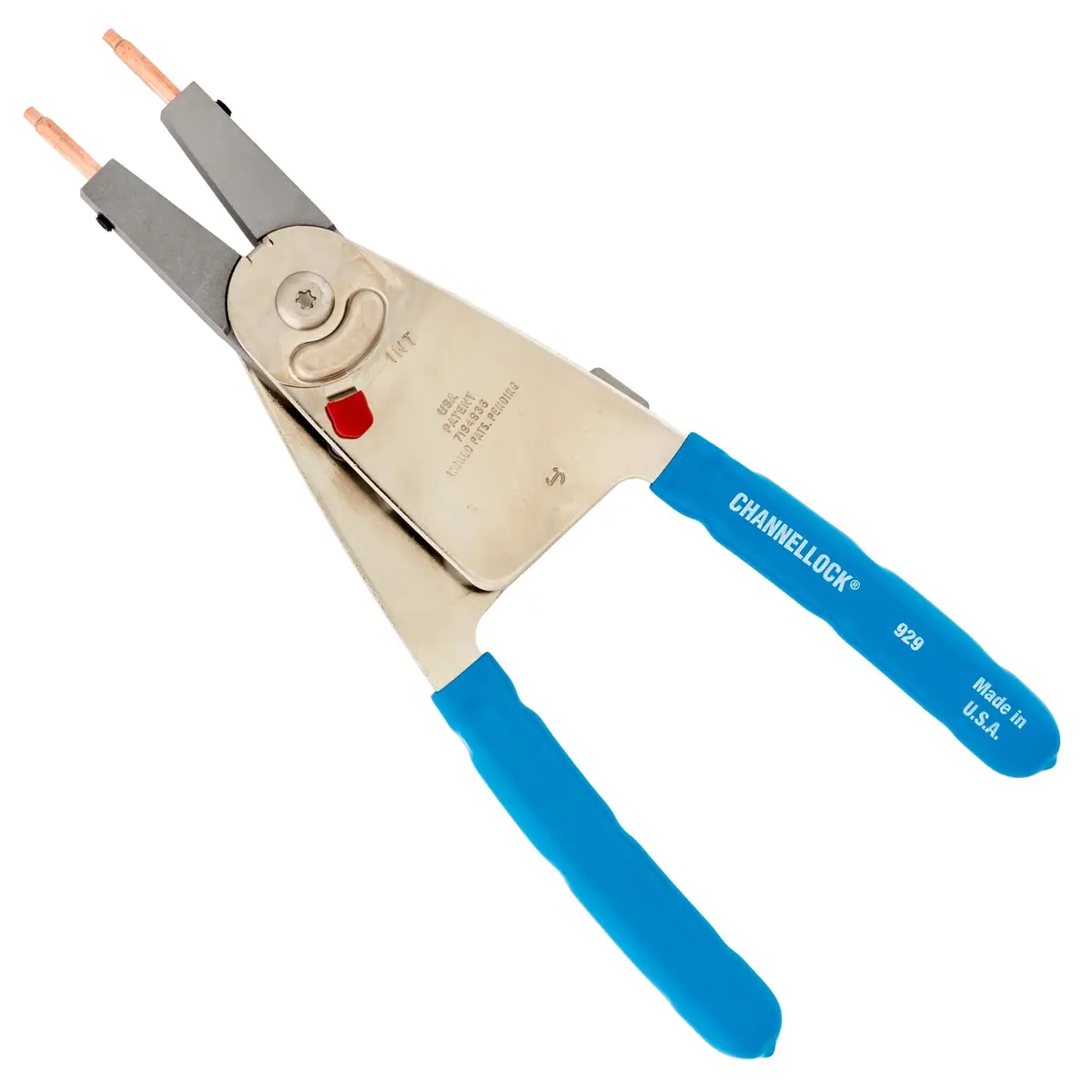 Channellock 929 Retaining Ring Plier 10-Inch | Convertible, Alloy Steel, Blue Handle - main product image