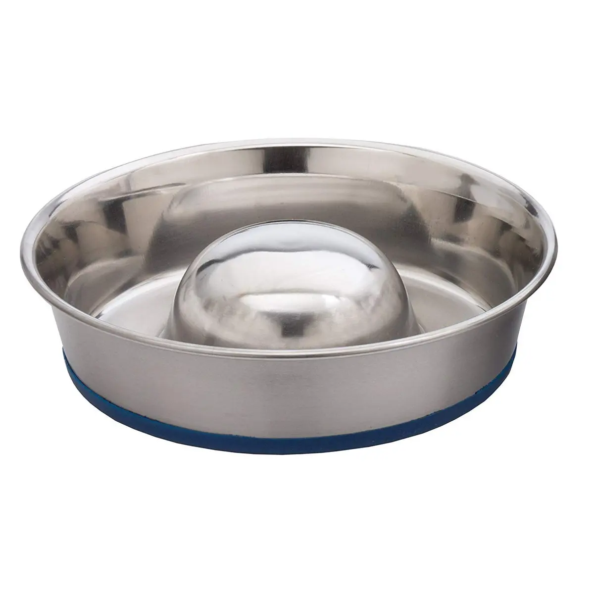 OurPets DuraPet Slow Feed Premium Stainless Steel Bowl (Heavyweight Durable Stainless Steel Bowls, Dog Food Bowl, and Dog Water Bowl) Great Alternative to Snuffle Mat for Dogs-Medium - main product image