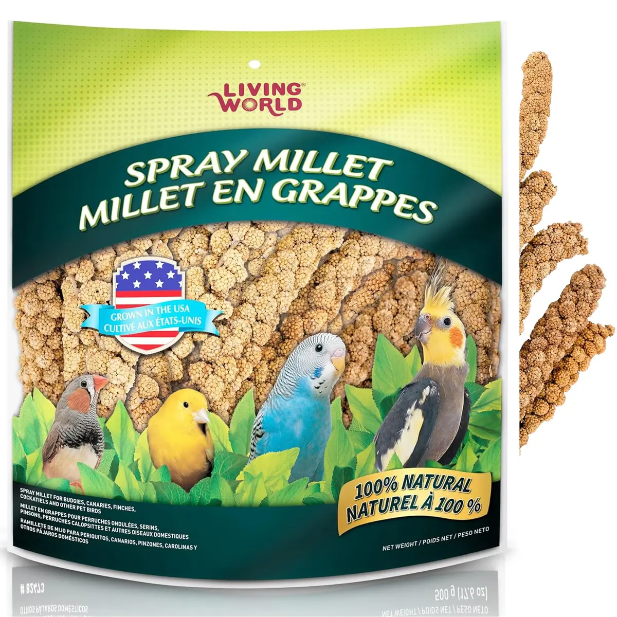 Living World Millet Spray for Birds 5 Pounds | Natural, Fresh & Nutritious Bird Treat - main product image