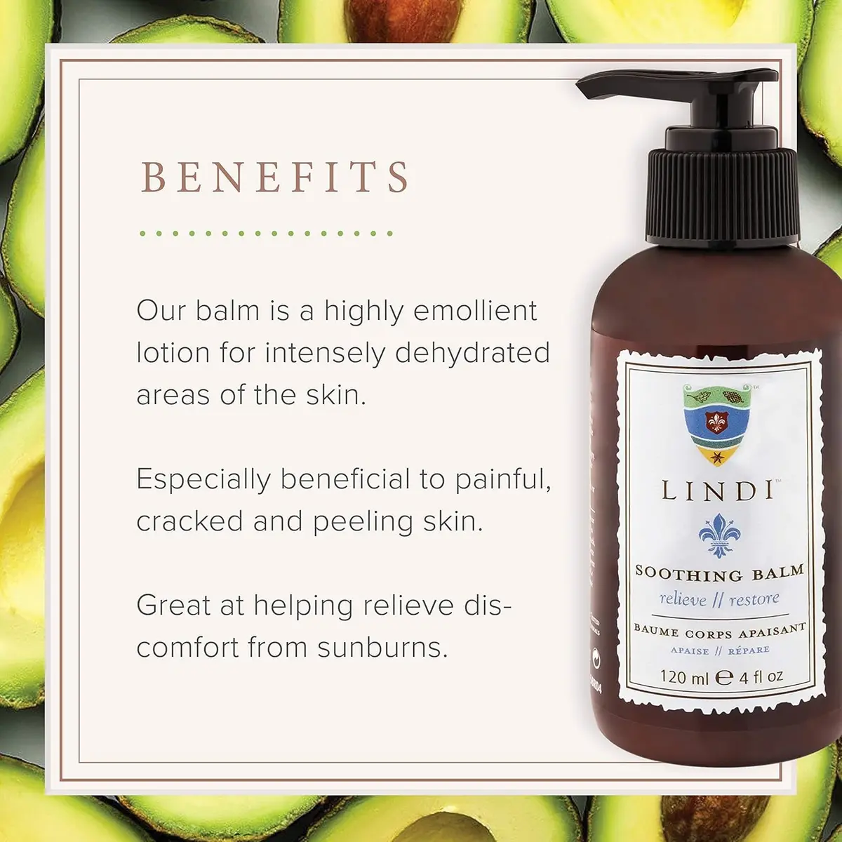 Lindi Skin Soothing Balm for Cracked Hands and Feet | Unscented, 4 Fl Oz | Promotes Hydration & Skin Repair - view 5