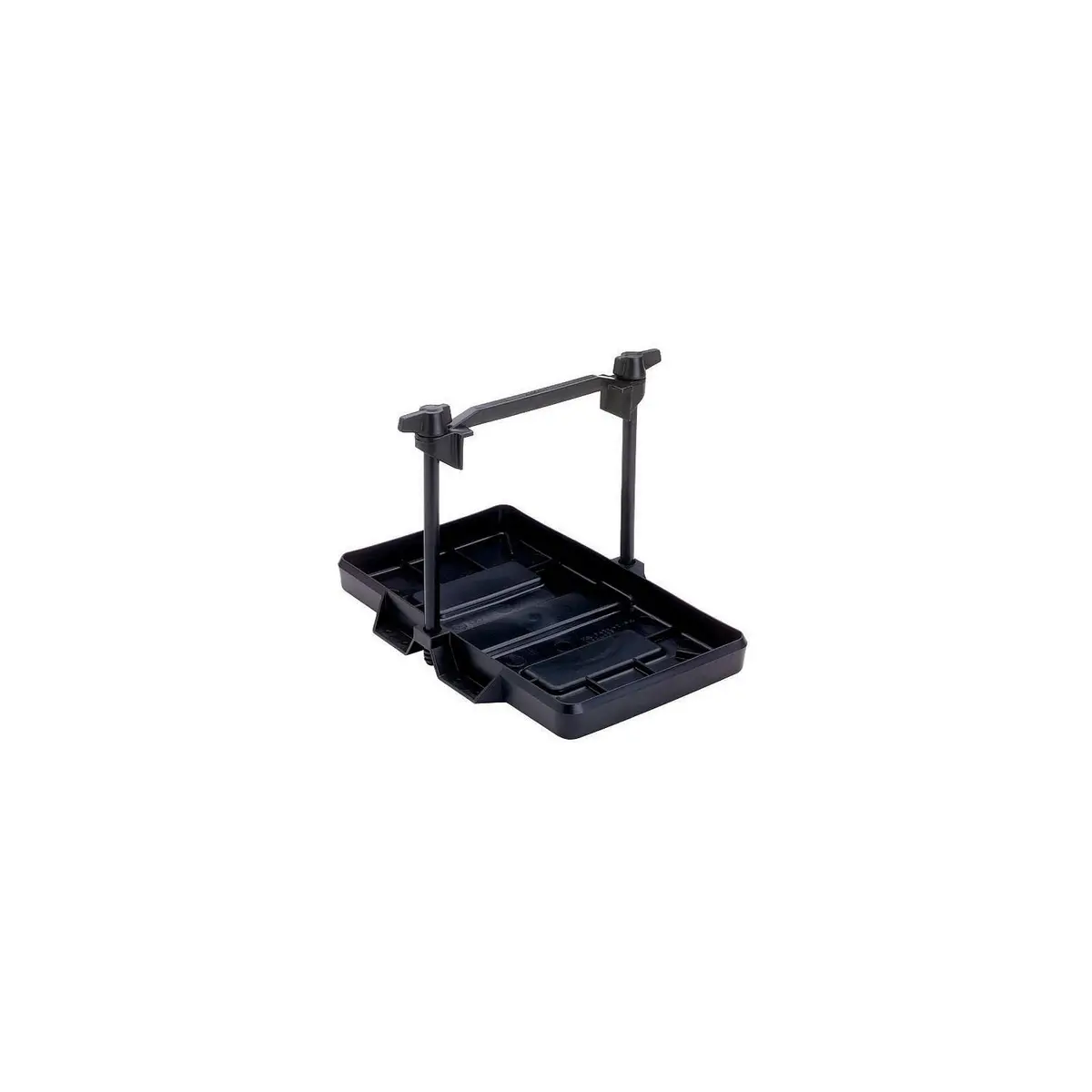 Attwood Adjustable Marine Battery Tray Group 27 Black Plastic | Secure Hold-Down for Rough Waters - view 3