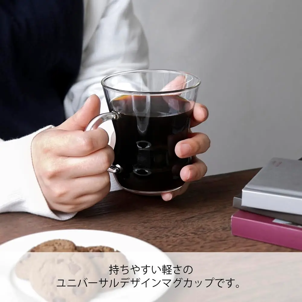 HARIO Suki Oolong Mug 300ml | Heat-Resistant Glass for Hot & Cold Beverages - view 3