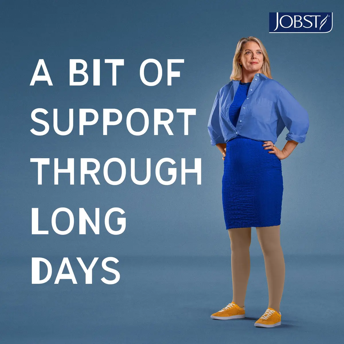 JOBST Relief Thigh High Graduated Compression Stockings 20-30mmHg | Comfortable Unisex Open Toe Beige Large - view 7