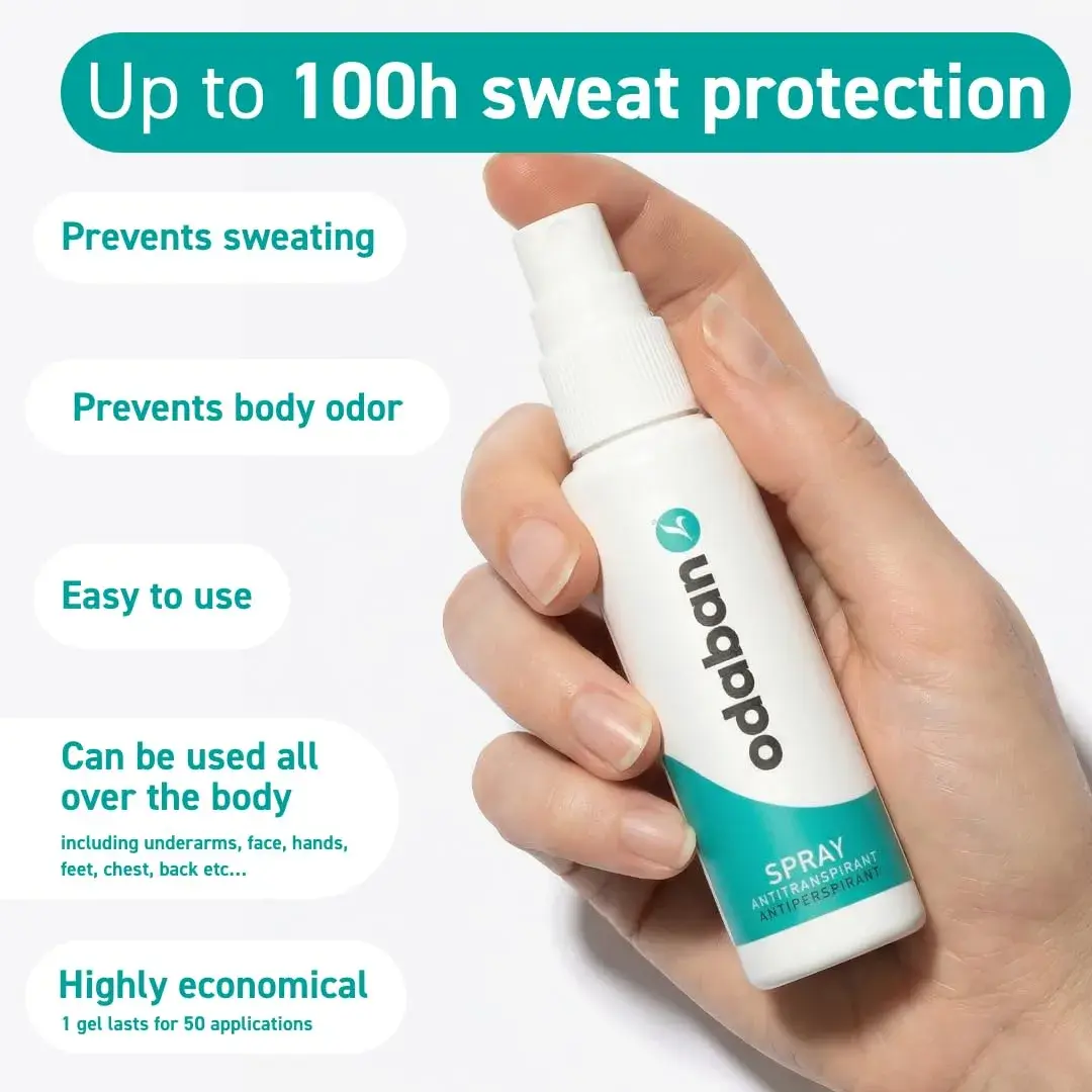 Odaban Antiperspirant Spray Fragrance-Free 30ml (1.01 Fl Oz) | Clinical Strength Sweat Control - view 3