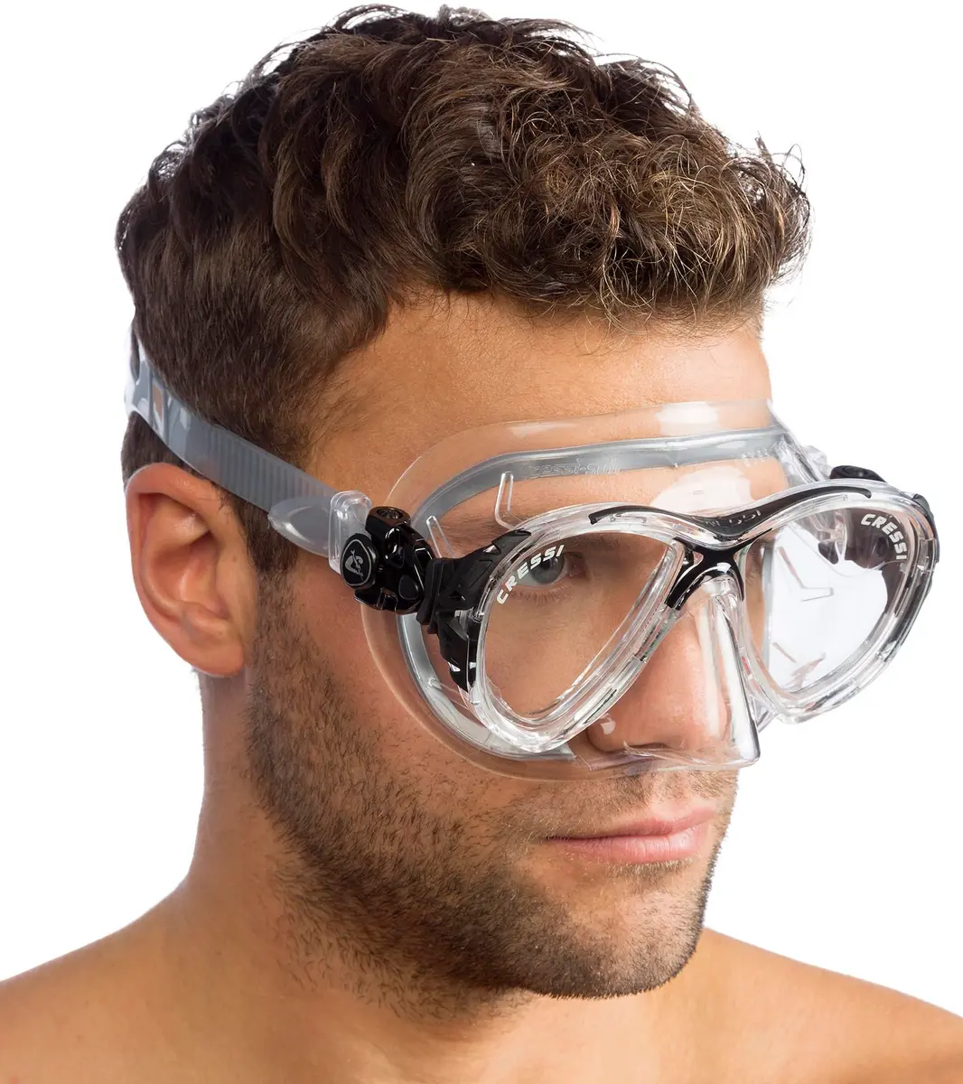 Cressi Big Eyes Evolution, Clear/Red | Unprecedented Comfort & Visibility (70-120 chars) - view 7