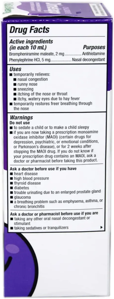 Dimetapp Children’s Cold & Allergy Liquid 8oz | Grape Flavor for Kids & Adults - view 2