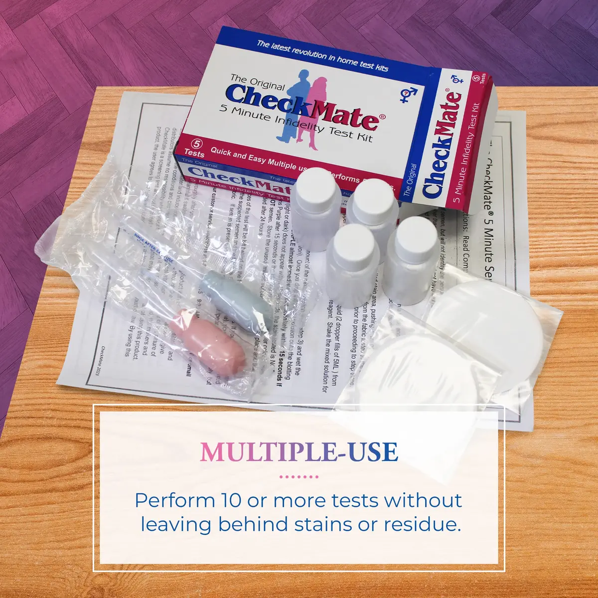 Checkmate Infidelity Test Kit 10 Count | Rapid Semen Detection for Home Use - view 6