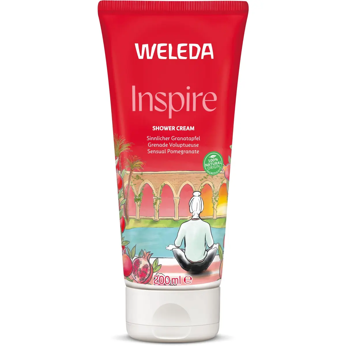 Weleda Replenishing Pomegranate Body Wash 6.8 Fl Oz | Gentle Plant Rich Cleanser for Soft Skin - main product image