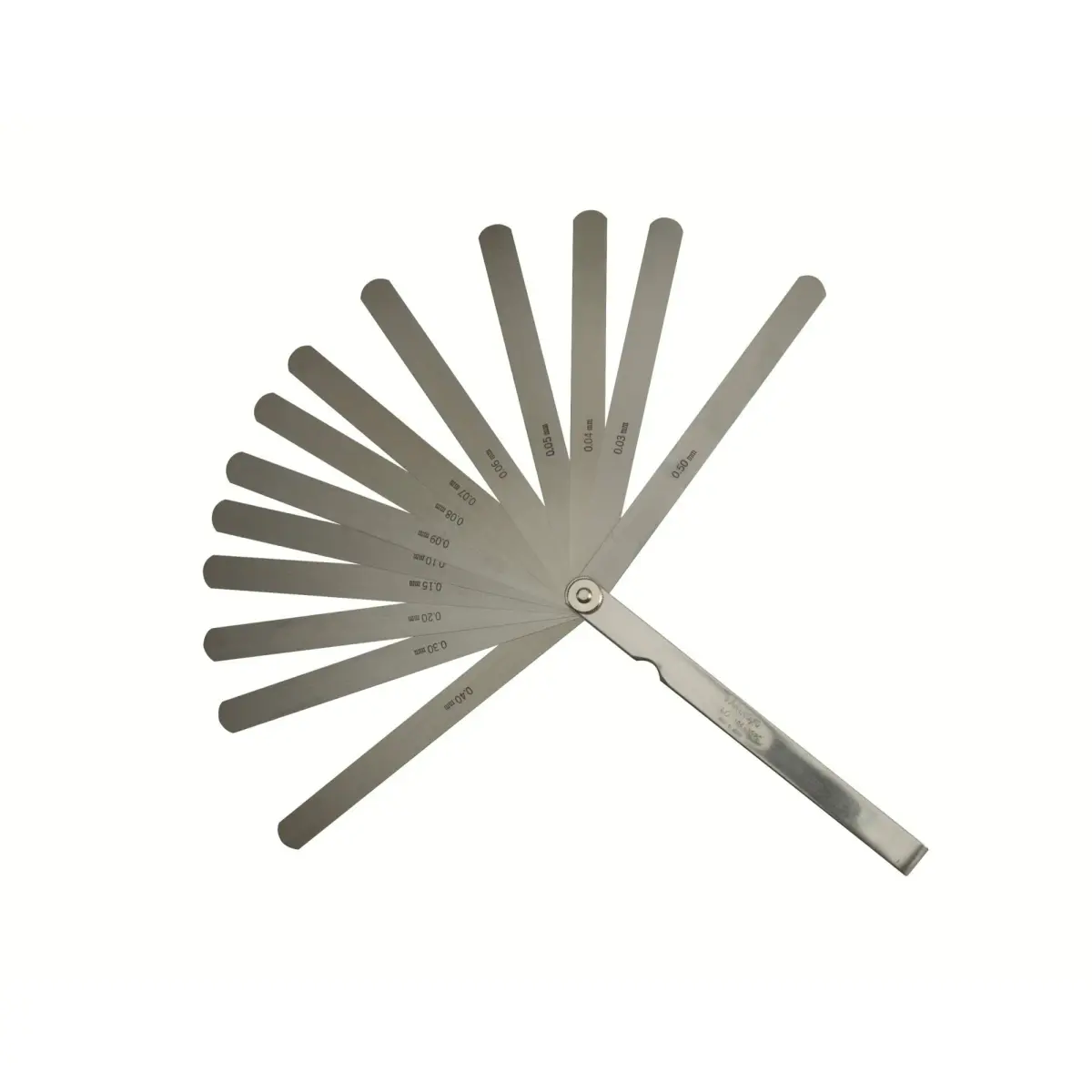 Mitutoyo 184-302S Thickness Gage 0.03-0.5mm, 150mm Blade Length | Precision Measuring Tool with 13 Leaves - main product image