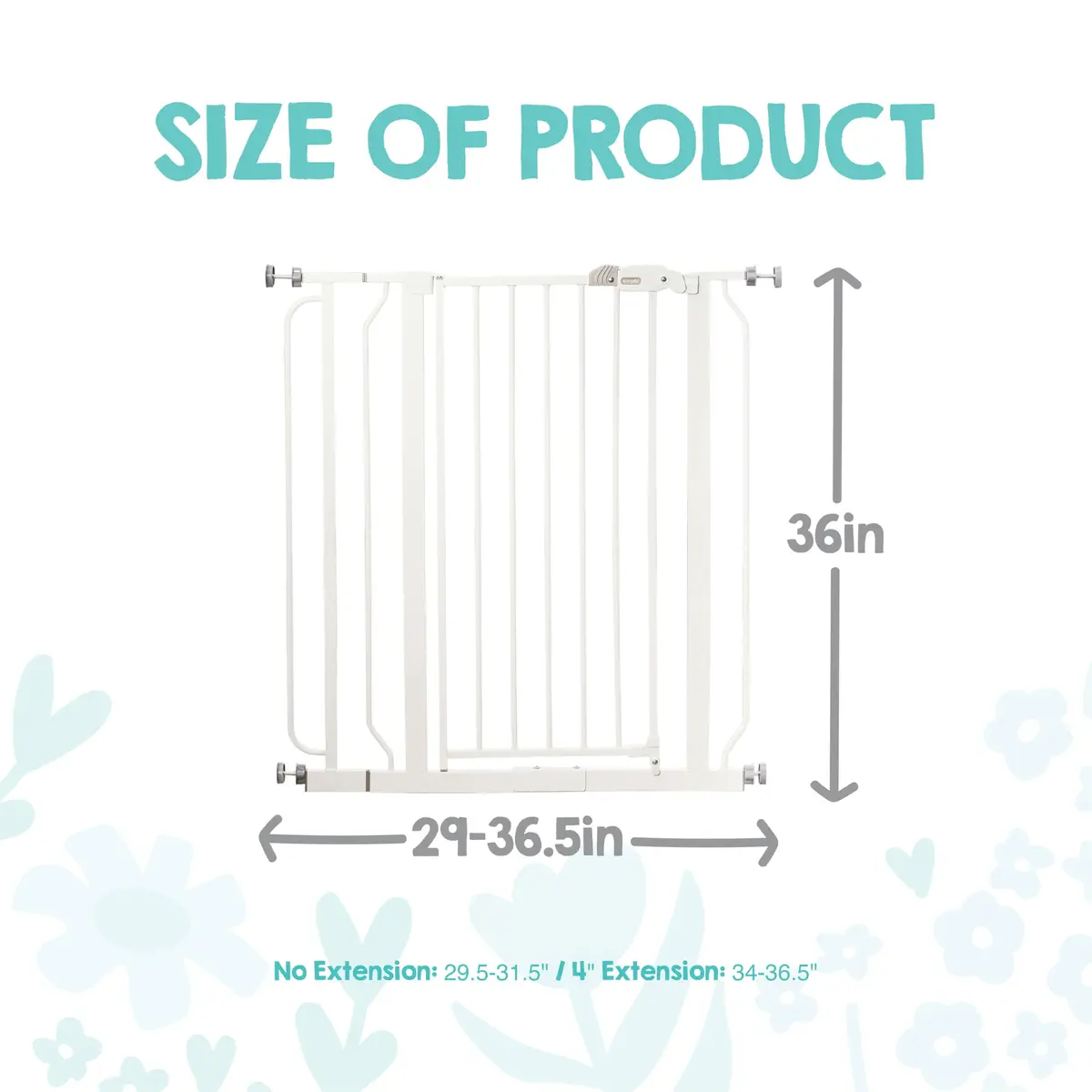 Regalo Safety 36" Extra Tall Baby Gate | Child & Pet Safety for Doorways & Stairs - view 2