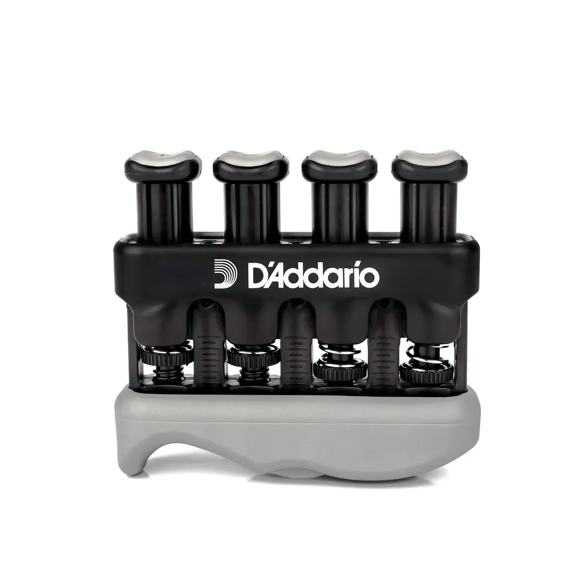D'Addario Varigrip Hand Exerciser with Adjustable Tension & Simulated Strings | Black/Grey - main product image