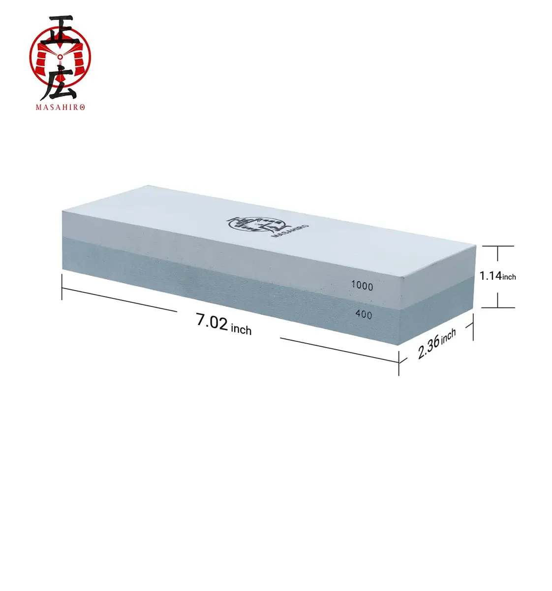 HMS 400/1000 Grit Dual-Sided Whetstone, 7-Inch Sharpening Stone | Coarse to Fine Edge Restoration - view 3