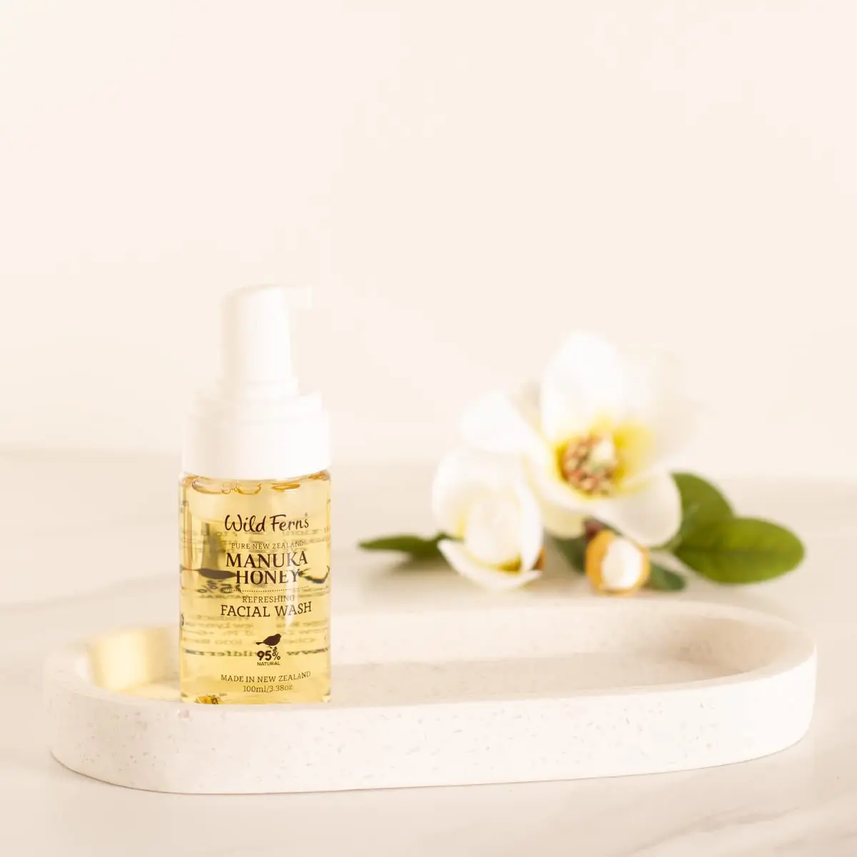 Wild Ferns Manuka Honey Refreshing Facial Wash with Sweet Orange Oil | Nourishes & Detoxifies Skin - view 2