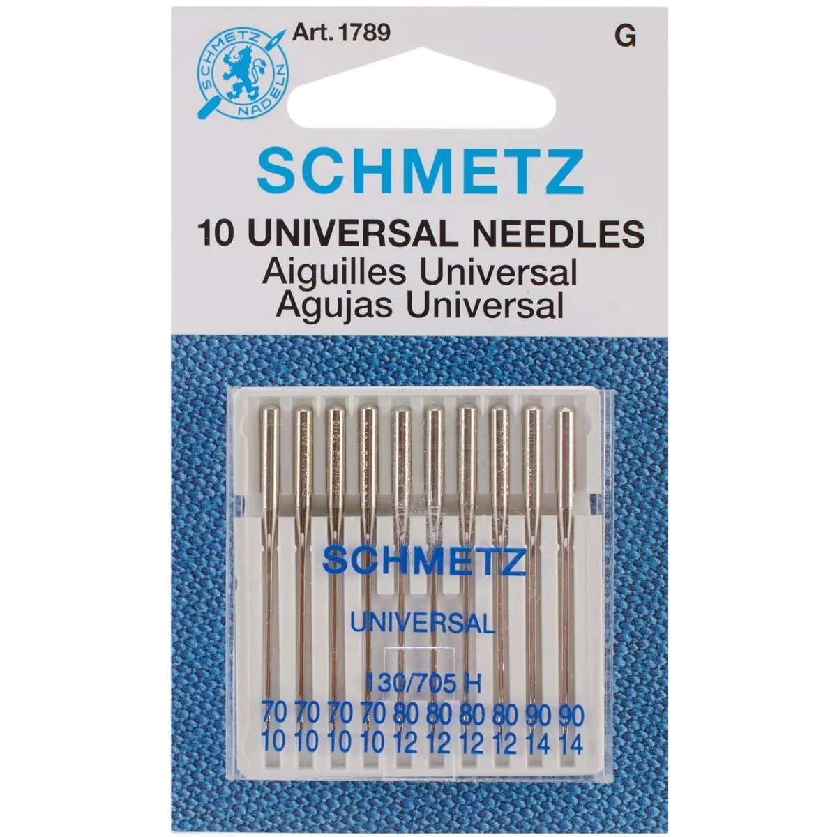 SCHMETZ Universal Machine Needles 70/10, 80/12, 90/14 | Pack of 10 Assorted Sizes - view 2