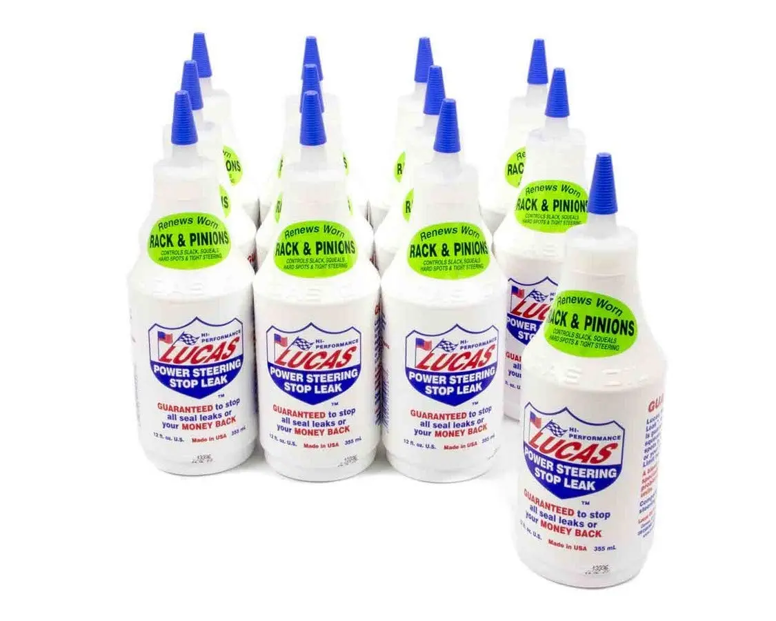 Lucas Oil Power Steering Stop Leak 12 Fl Oz (Pack of 12) | Stops leaks & rack problems - main product image