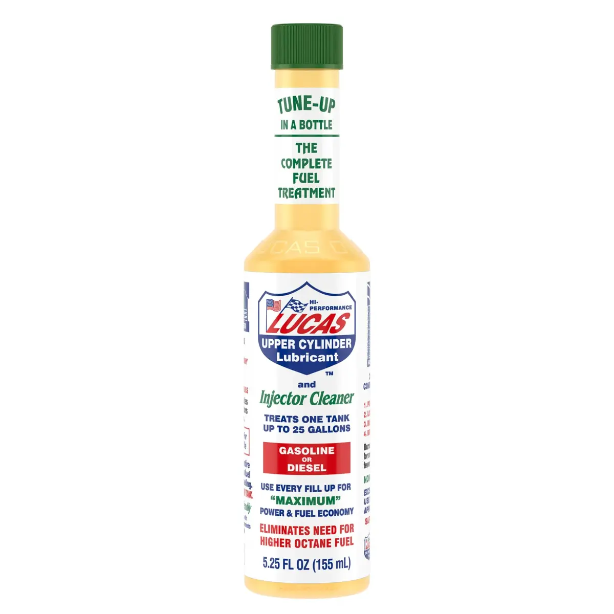 Lucas Oil Fuel Treatment 5.25 oz (156 ml) Bottles - 24 Pack | Boosts Power & Fuel Economy - main product image