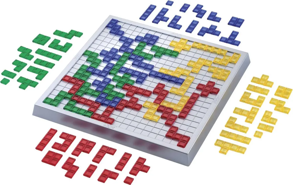 Mattel Games Blokus XL Board Game | Oversized Pieces for Easy Grip & Strategy (2-4 Players) - view 2
