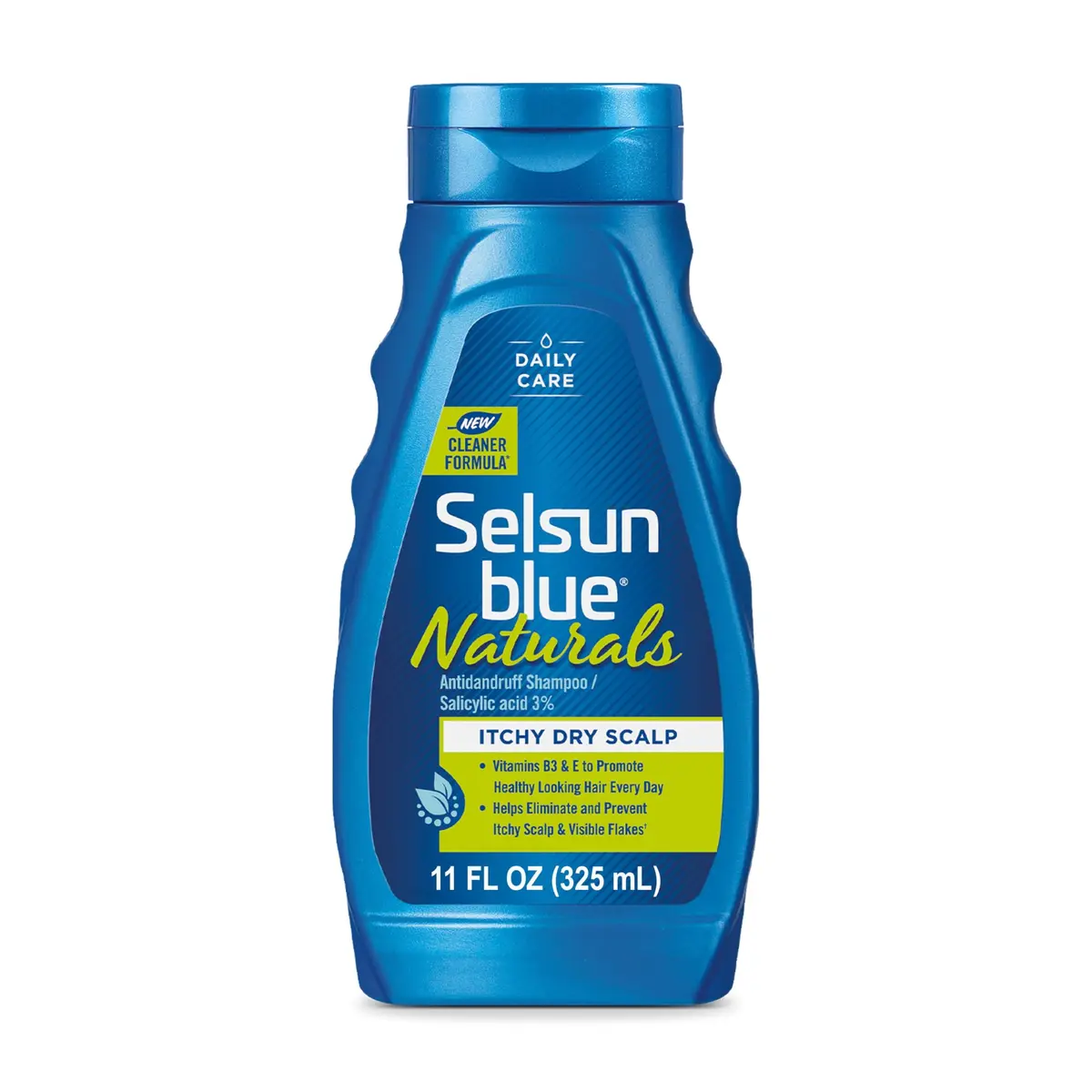 Selsun Blue Naturals Itchy Dry Scalp Antidandruff Shampoo 11 fl. oz. | Controls scalp psoriasis, relieves itching, free from harmful chemicals - main product image
