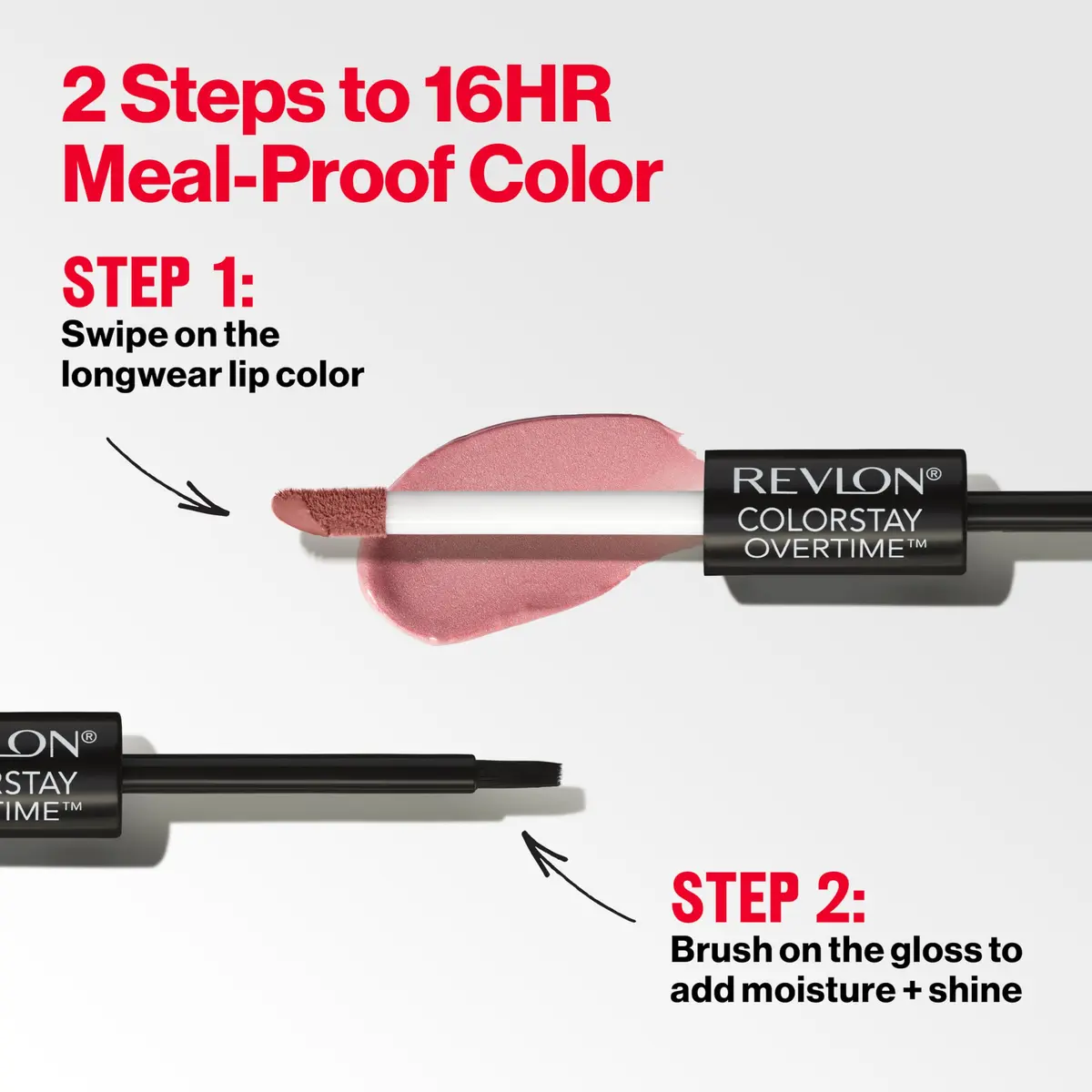 Revlon ColorStay Overtime Lipcolor 0.07 Fl Oz | Long-Lasting, Transfer-Proof Lipstick with Vitamin E - view 4