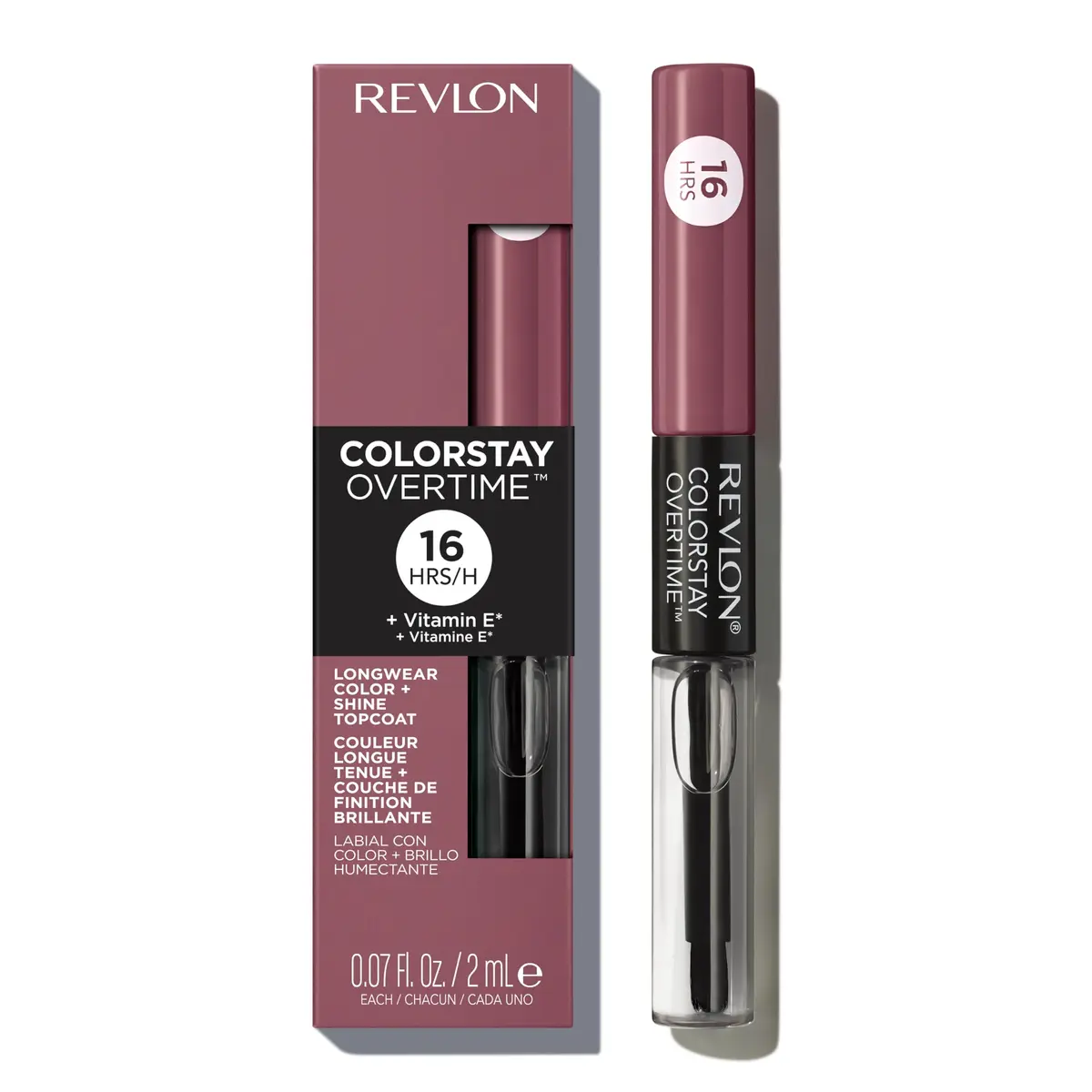 Revlon ColorStay Overtime Lipcolor, 370 Everlasting Rum | Long Lasting, Transfer-Proof Lipstick with Vitamin E (70-120 chars) - main product image