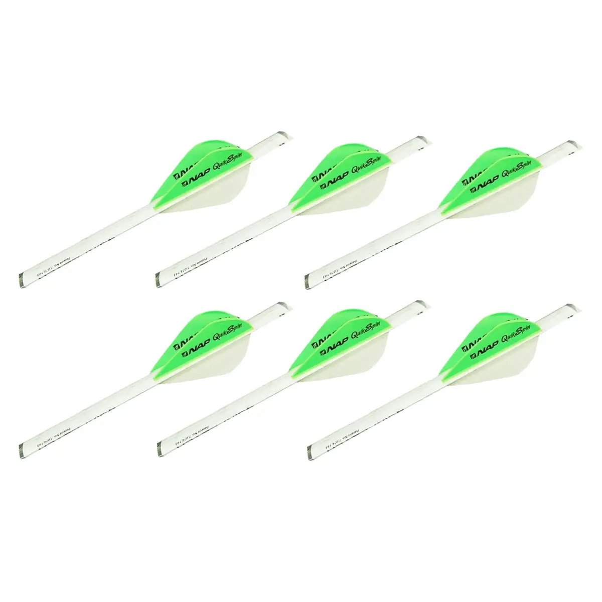 New Archery Products Quikfletch Quikspin 2" 3-Vane Stabilizing Fletching 6 Pack | Easy Arrow Fletching System - main product image