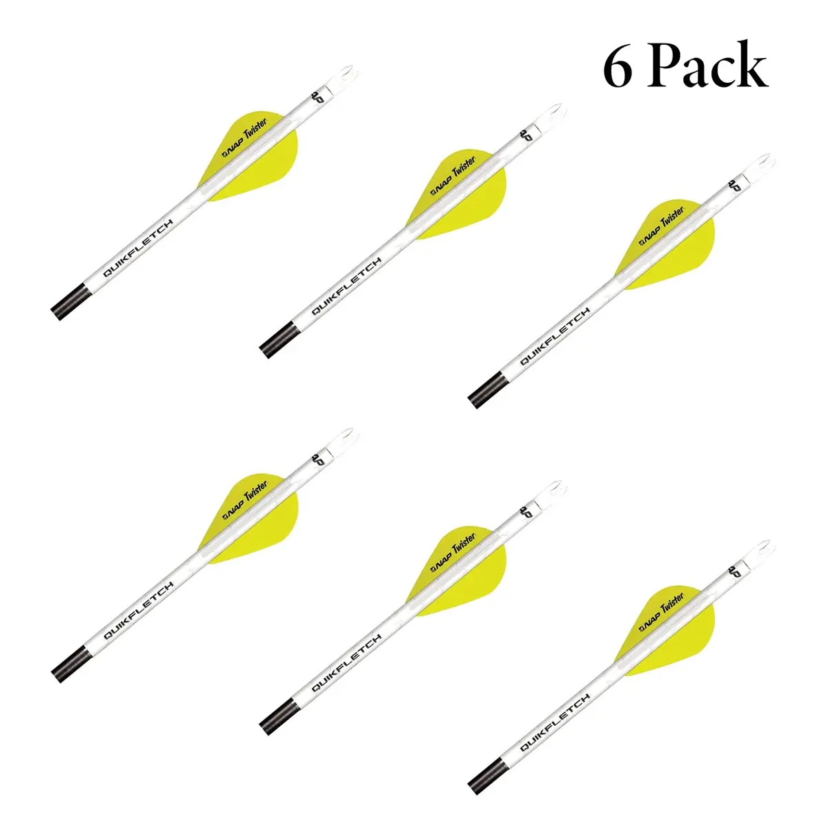 New Archery Products Quikfletch Twister 2-inch Vanes (6 Pack) | Easy Arrow Fletching for Accuracy - view 2