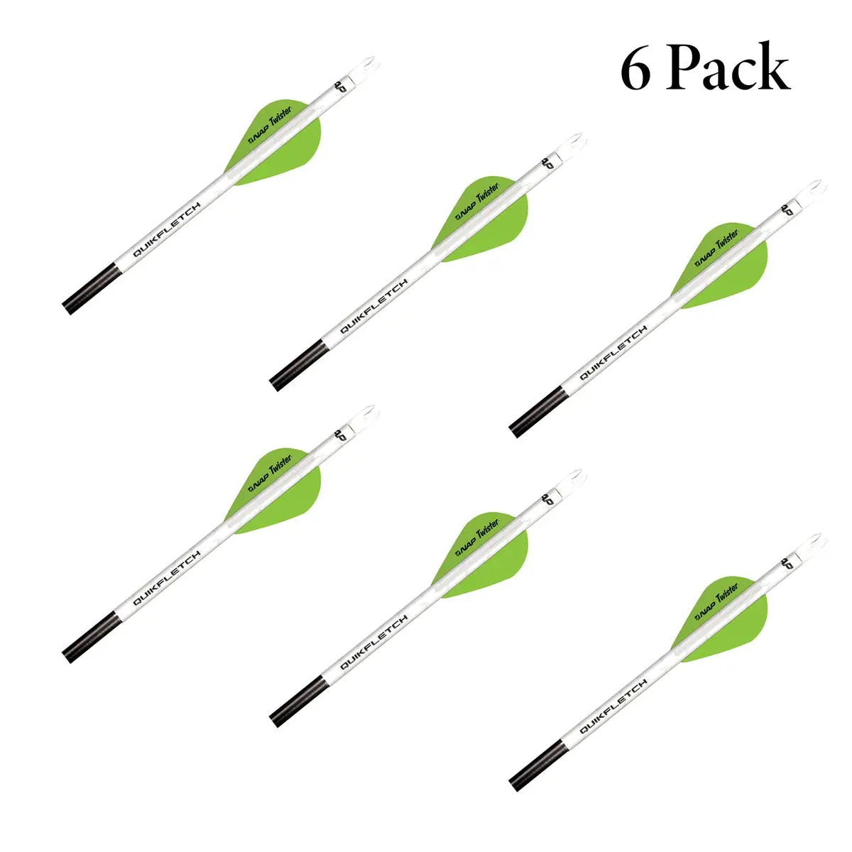 New Archery Products Quikfletch Twister 2" 3-Vane Fletching (6 Pack) | Easy Arrow Building - view 2