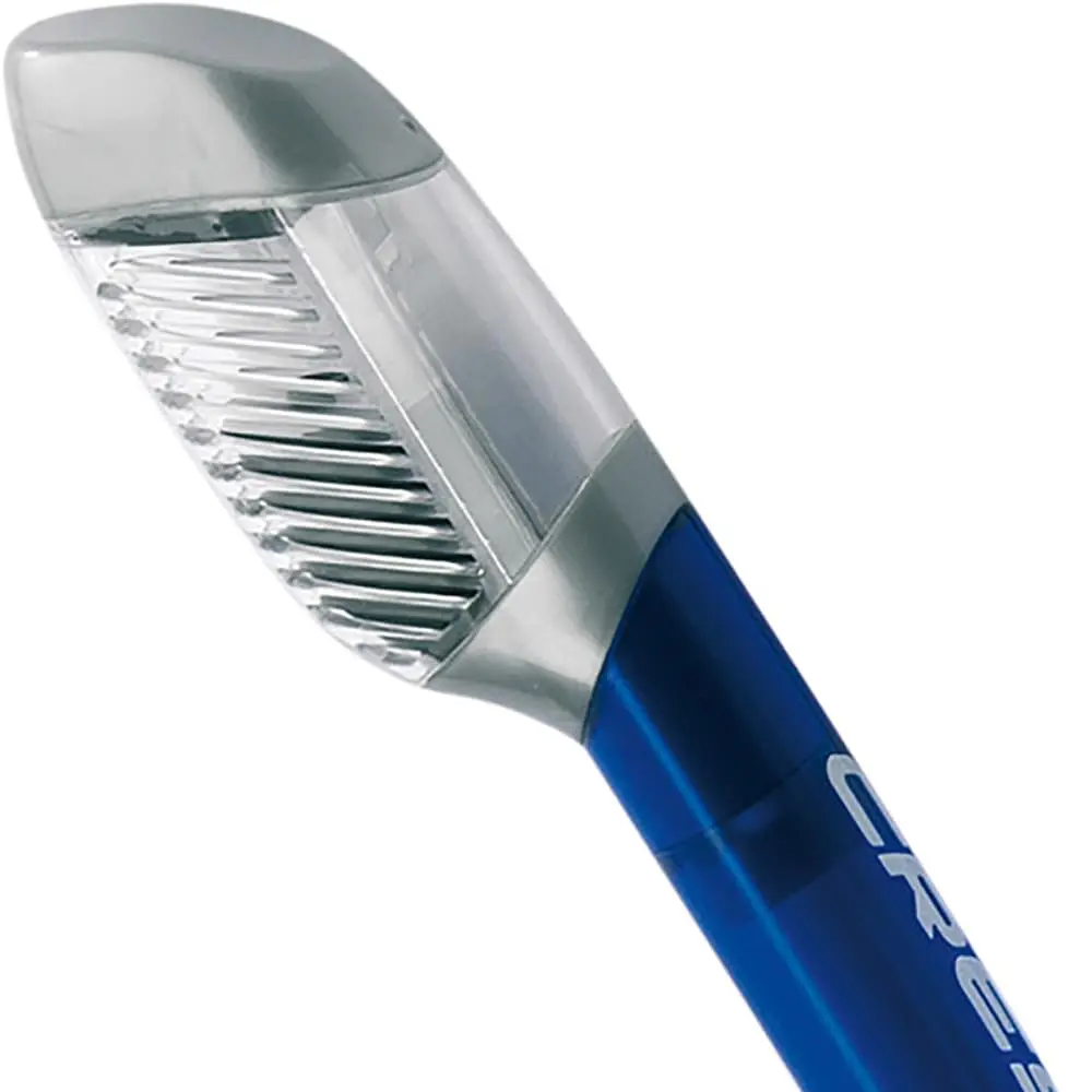 CRESSI Supernova Dry Snorkel Clear/Cobalt | Prevents Water Entry, Hypoallergenic Silicone - view 2
