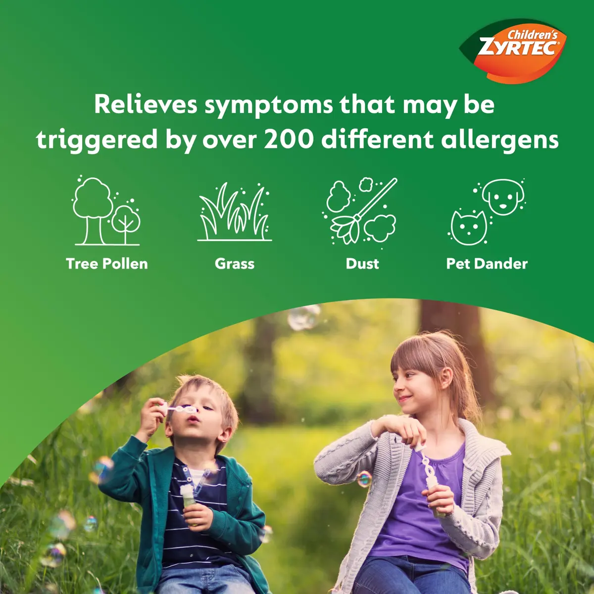 Zyrtec Children's Allergy Relief Syrup Bubble Gum 4 fl. oz | 24-Hour Kid's Antihistamine - view 4
