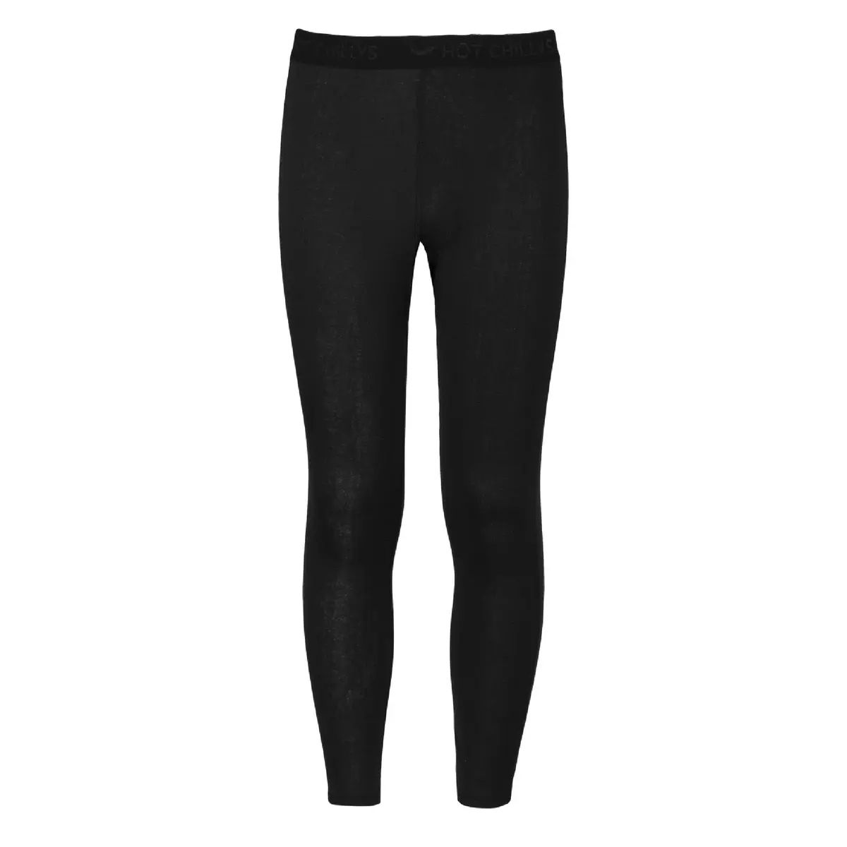 Hot Chillys Youth Pepper Bi-Ply Base Layer Pants | Midweight, Relaxed Fit, Black, Size: Medium - main product image