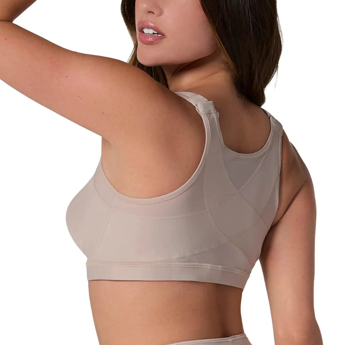 Leonisa Front Closure Posture Corrector Full Coverage Bra - Wireless Back Support Bras for Women - main product image