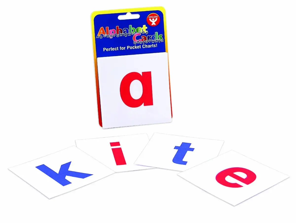 Hygloss Alphabet Flashcards Lowercase Letters 7.6cm (3") | Literacy Learning Card Kit - main product image