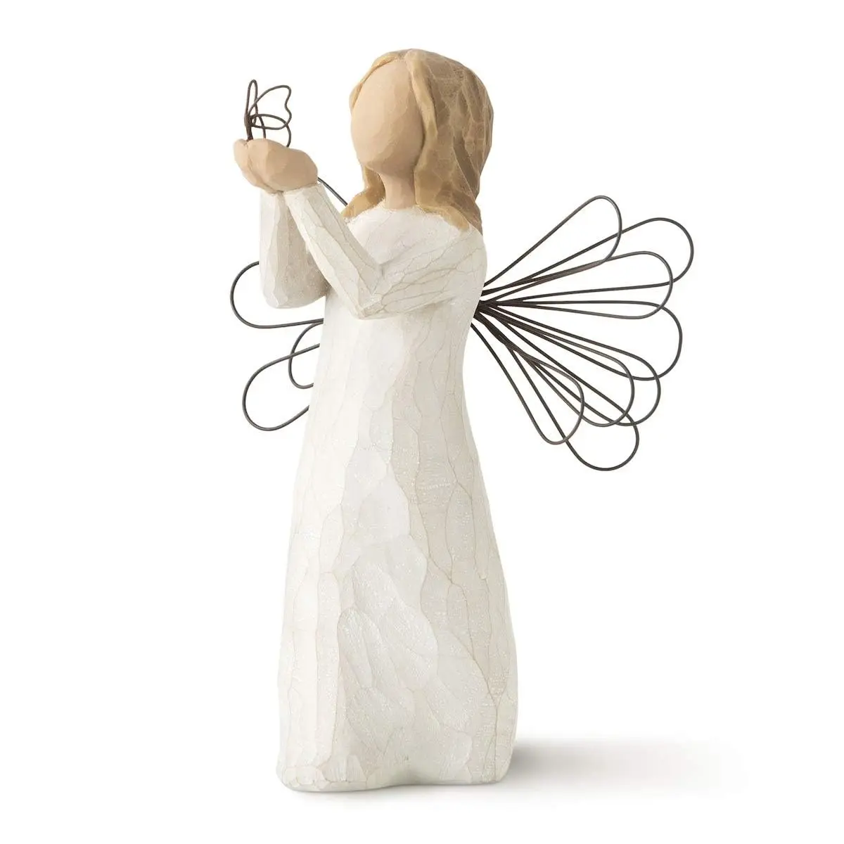 Willow Tree Angel of Freedom Sculpted Hand-Painted Figurine 5x5 in Natural, Inspirational, Hand-Carved - main product image