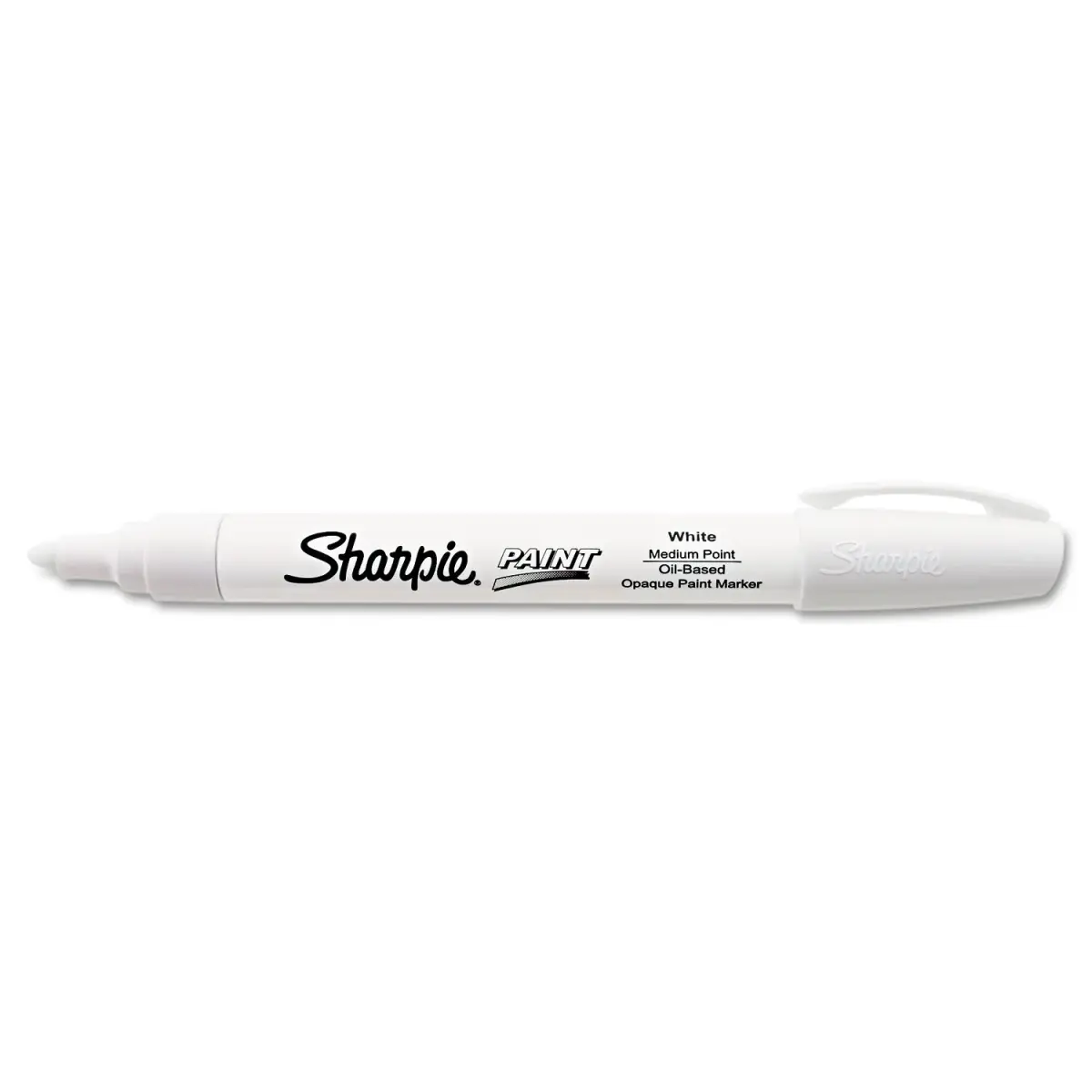 Sharpie Oil-Based Paint Marker, Medium Point, White, 1-Count | AP Certified Non-Toxic - main product image