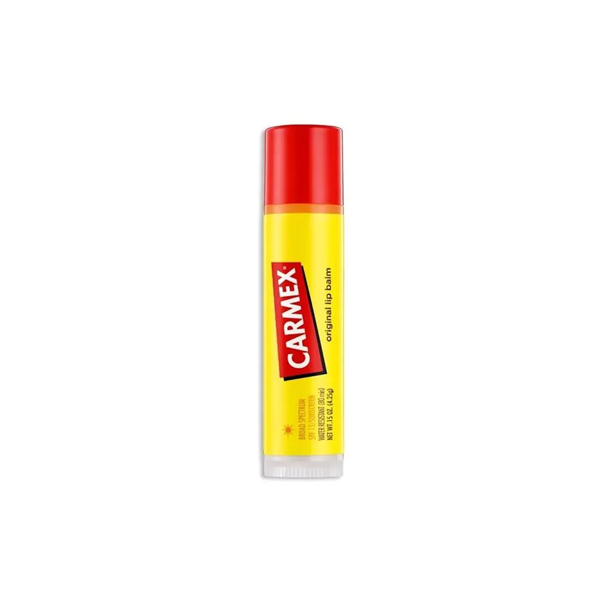 Carmex Classic Lip Balm Medicated SPF 15 0.15 oz | Menthol & SPF 15 for All Lips - main product image