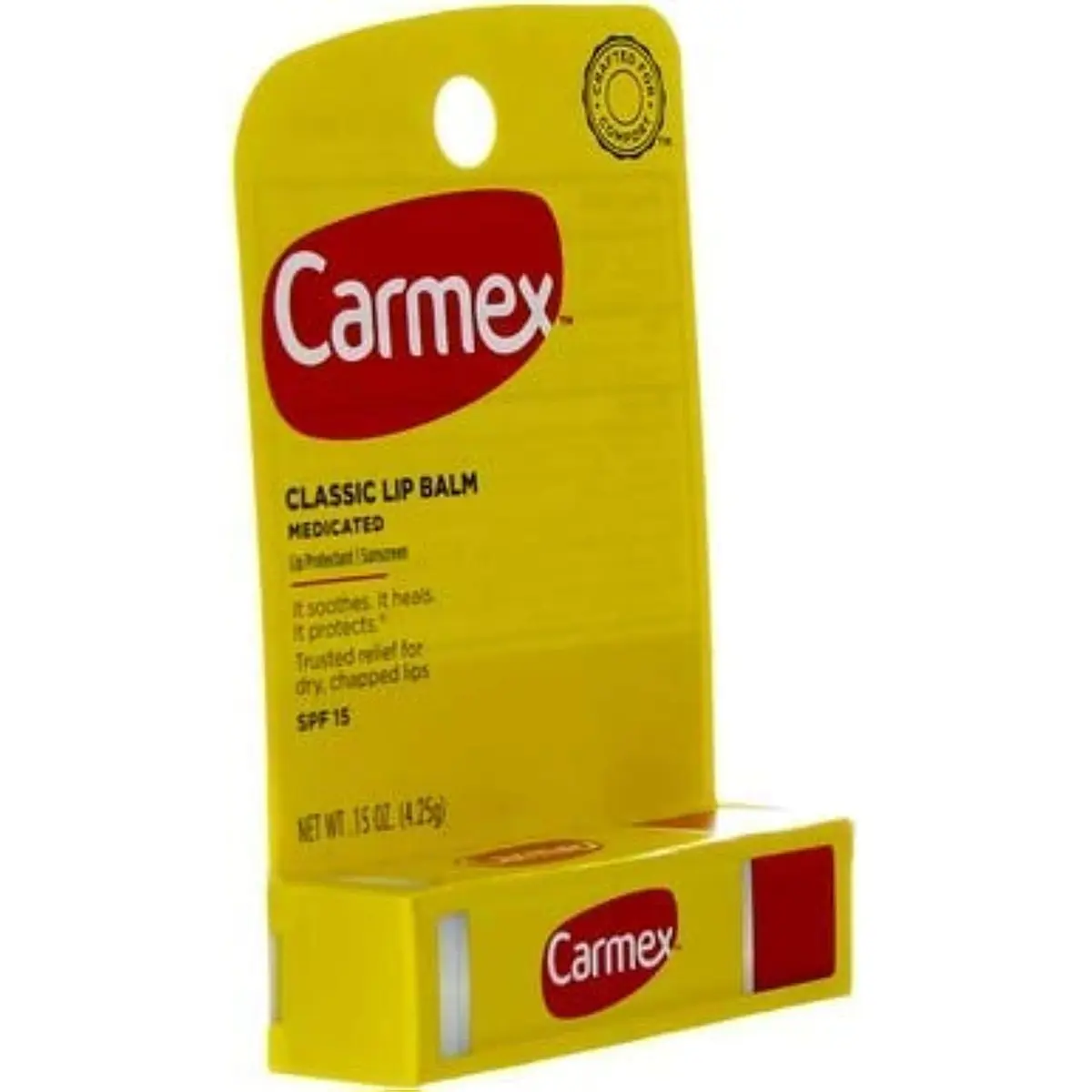 Carmex Classic Lip Balm Medicated SPF 15 0.15 oz | Menthol & SPF 15 for All Lips - view 3