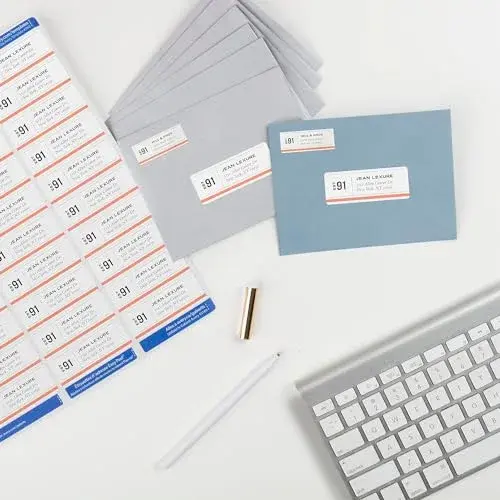 Avery Easy Peel Printable Address Labels 1" x 2-5/8" White 7,500 Labels | Sure Feed Technology for Laser Printers - view 2