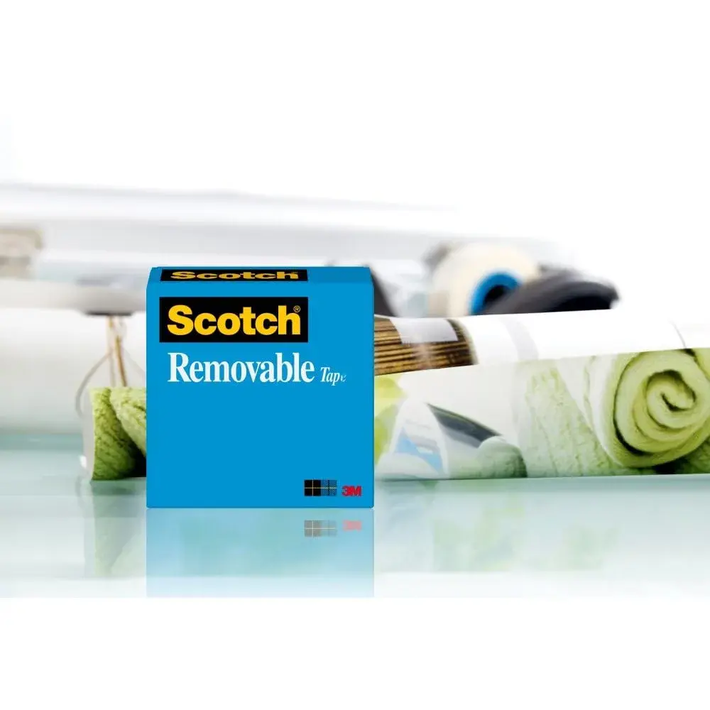 Scotch Removable Tape 19 mm x 33 m (3/4 in. x 1296 in.) 2 Rolls | Invisible Matte Finish for Paper Crafts - view 5