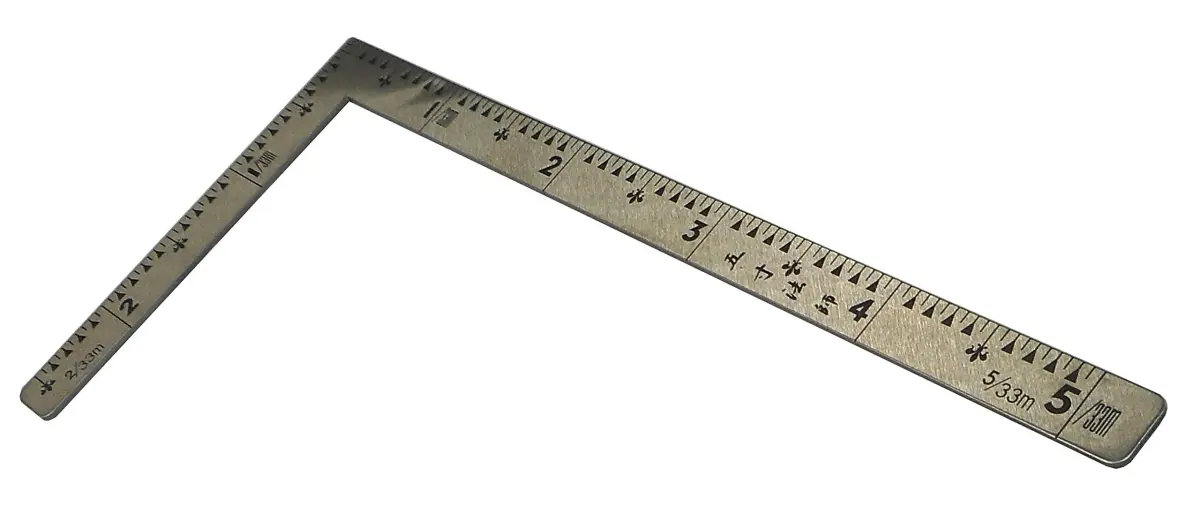 Shinwa Sokutei 5 x 2.5 Inch Stainless Steel Ruler | Precision Measuring Tool for Crafts and Layouts - main product image