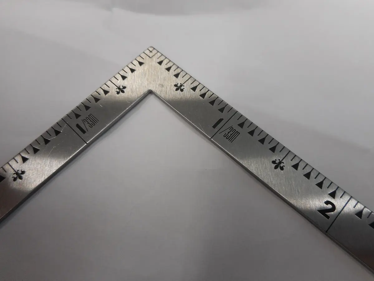 Shinwa Sokutei 5 x 2.5 Inch Stainless Steel Ruler | Precision Measuring Tool for Crafts and Layouts - view 3