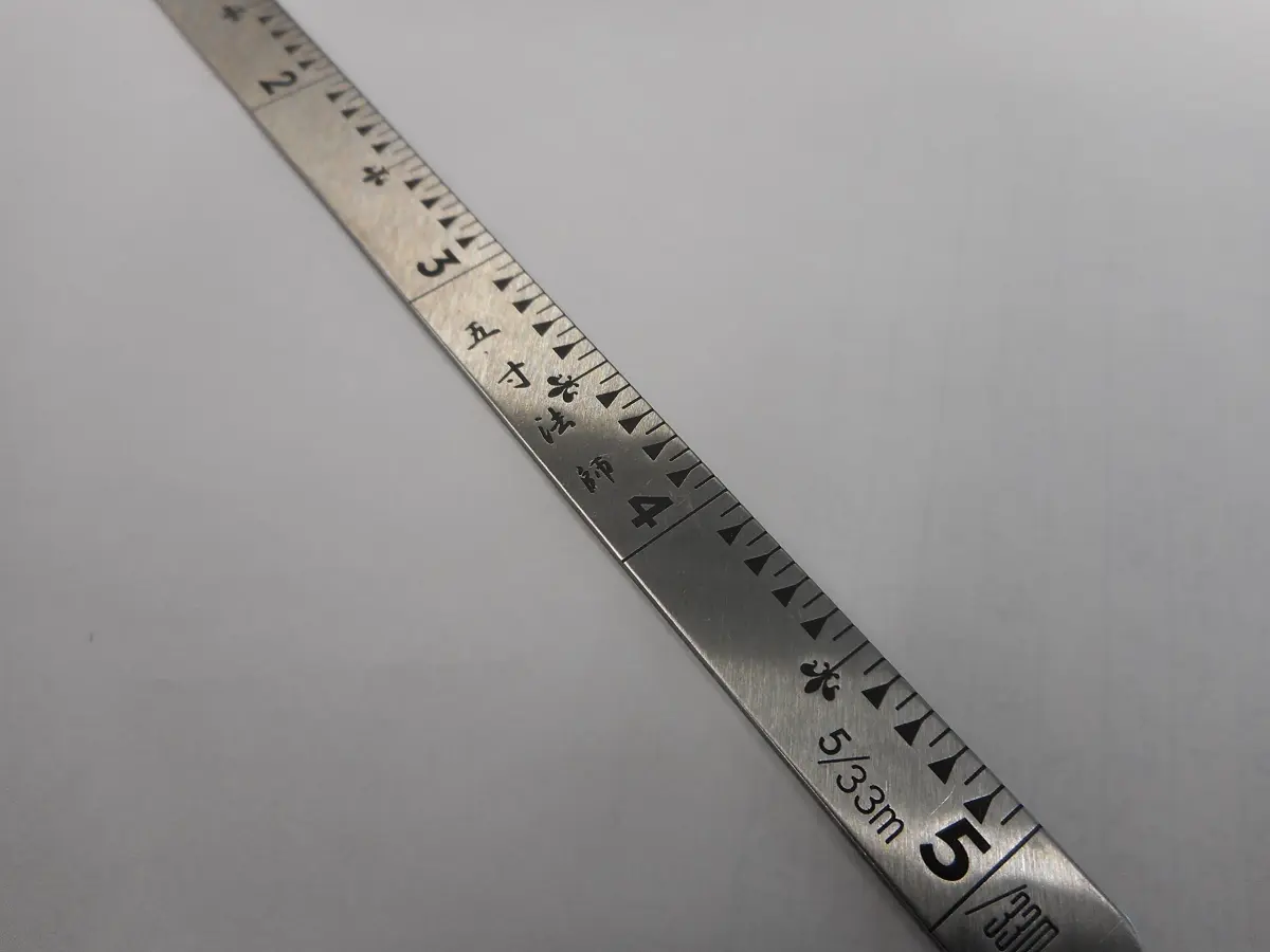 Shinwa Sokutei 5 x 2.5 Inch Stainless Steel Ruler | Precision Measuring Tool for Crafts and Layouts - view 4