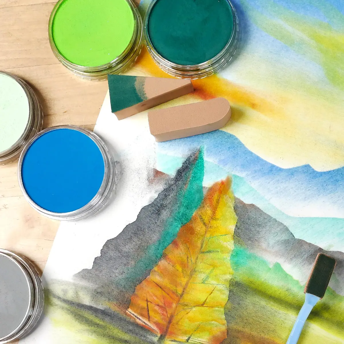 PanPastel Landscape Set 20 Colors 9ml Each | Professional Artist Pastels with Sofft Tools - view 5