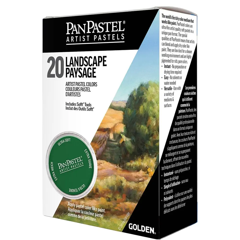 PanPastel Landscape Set 20 Colors 9ml Each | Professional Artist Pastels with Sofft Tools - main product image