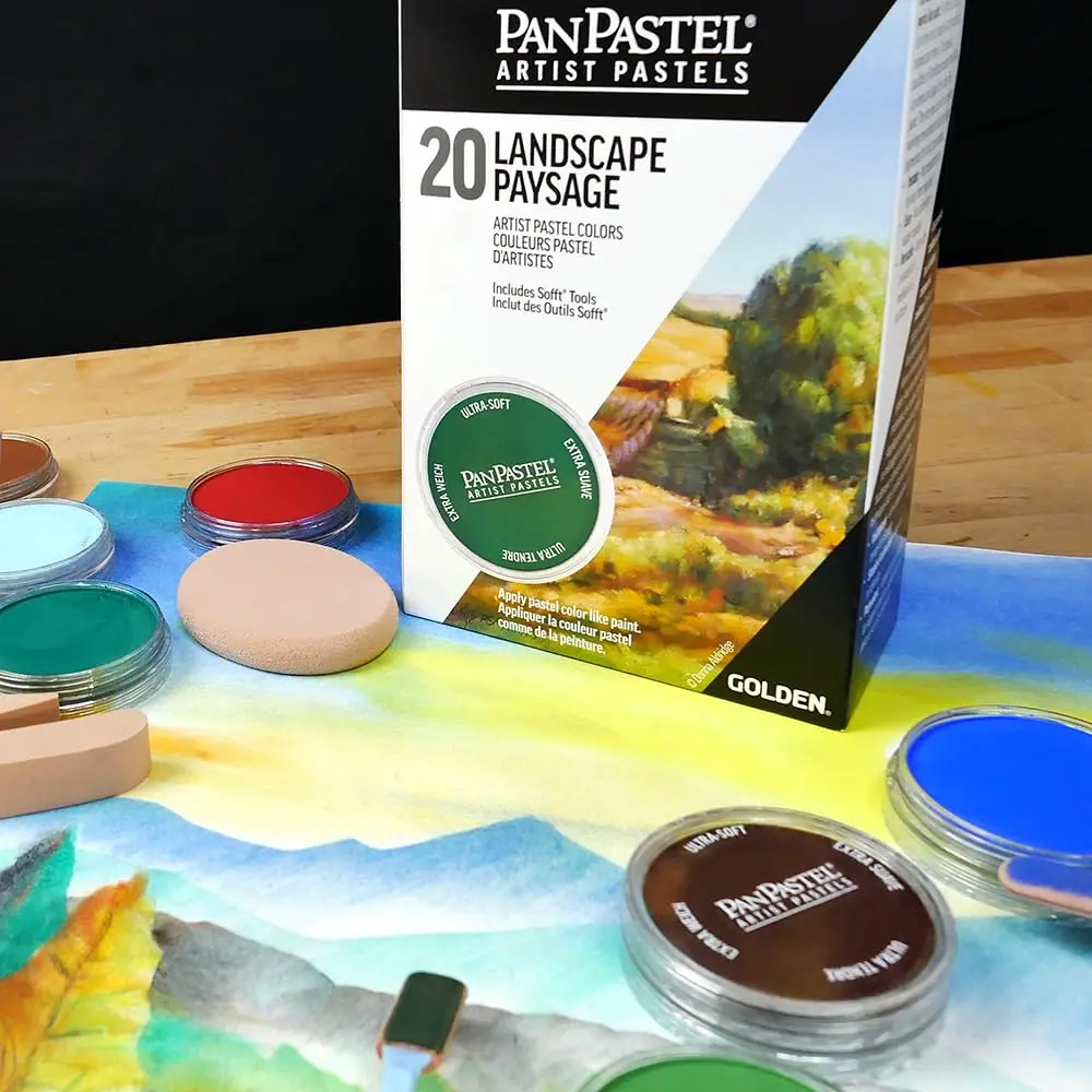 PanPastel Landscape Set 20 Colors 9ml Each | Professional Artist Pastels with Sofft Tools - view 2
