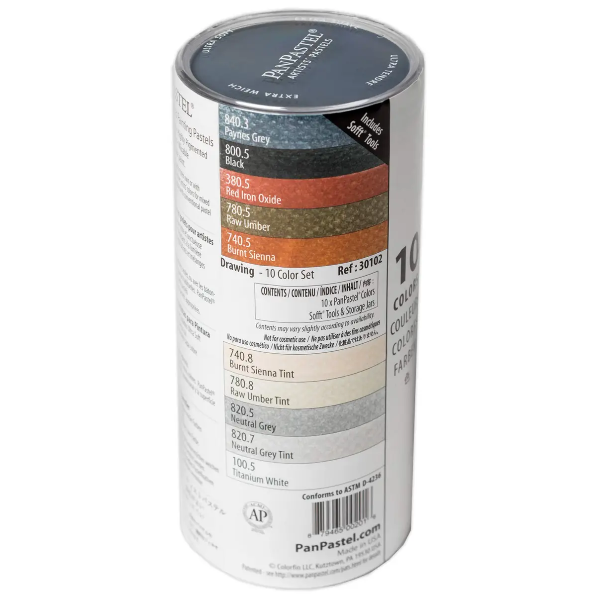 PanPastel Artist Pastels Drawing Set 10 Color | Professional Artist Pastels Unique Pan Format - main product image
