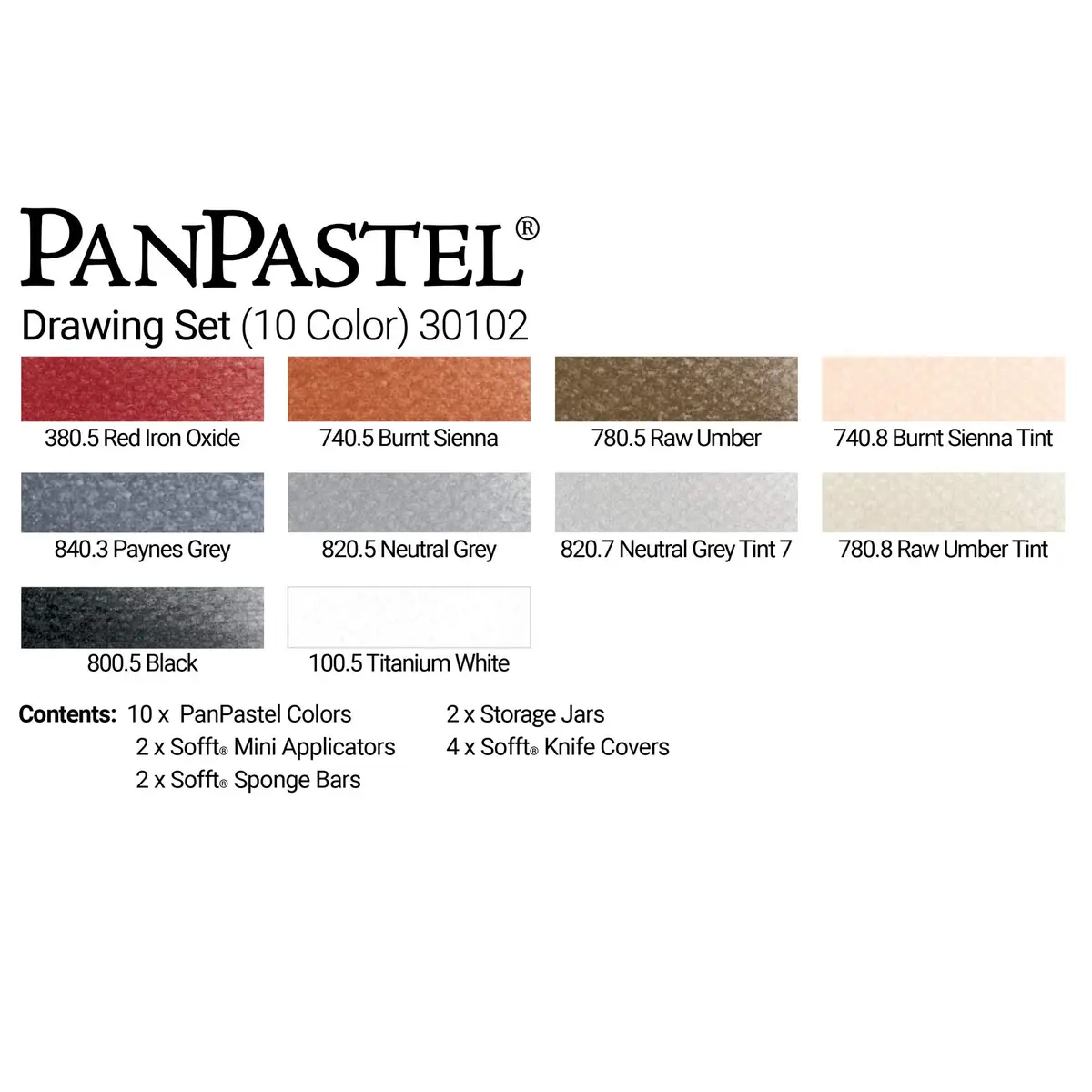 PanPastel Artist Pastels Drawing Set 10 Color | Professional Artist Pastels Unique Pan Format - view 3
