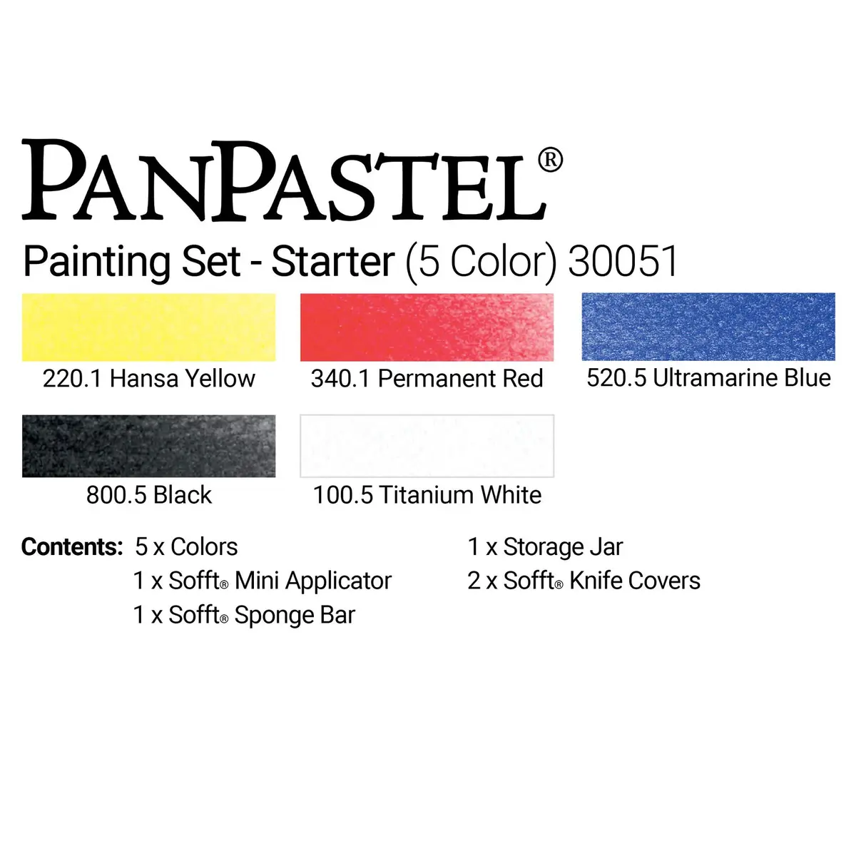 PanPastel Artist Pastels Starter Set 5 Color 90g (3.17oz) | Professional Artist Pastels - view 3