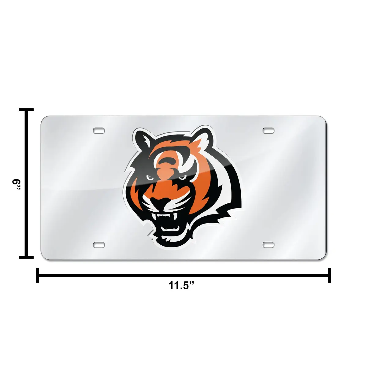 Rico Industries Cincinnati Bengals Laser Tag License Plate 6x12" | Durable Acrylic, Officially Licensed, Made in USA - view 6