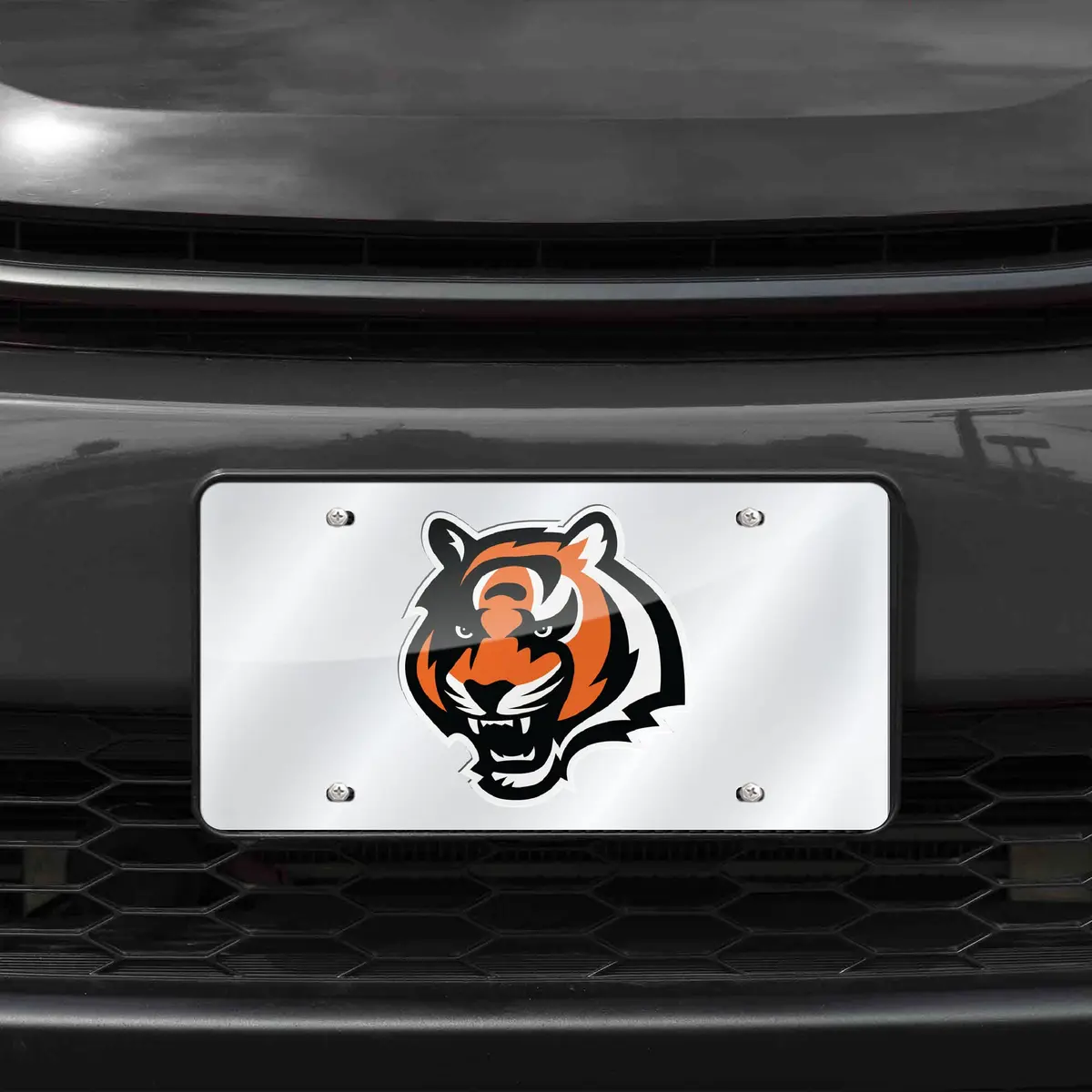 Rico Industries Cincinnati Bengals Laser Tag License Plate 6x12" | Durable Acrylic, Officially Licensed, Made in USA - view 2